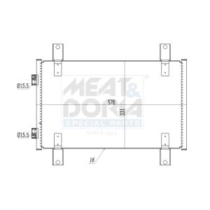 A/C-kondensor MEAT & DORIA 991090
