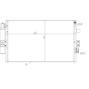 Condensator, airconditioning NRF 350464