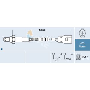 Sonde lambda FAE 77644