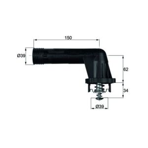 Thermostat (liquide de refroidissement) MAHLE TI 20 95