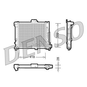 Radiador, arrefecimento do motor DENSO DRM25004