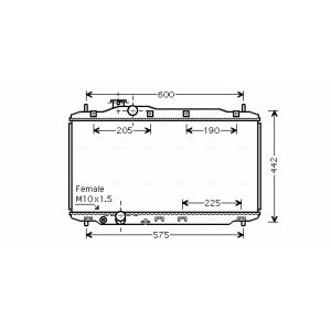 Arrefecedor do motor AVA COOLING HD2189