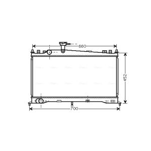 Arrefecedor do motor AVA COOLING MZ2160