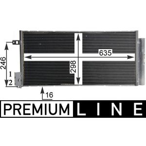 Condenseur (climatisation) MAHLE AC 505 000P