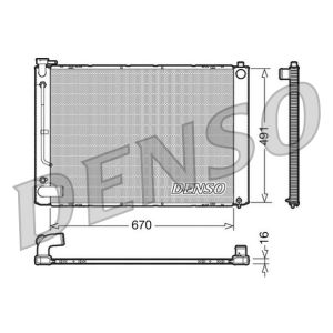 Radiateur, refroidissement moteur DENSO DRM50055