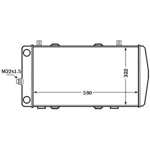 Arrefecedor do motor MAHLE CR 1513 000S