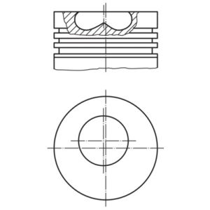 Pistão MAHLE 257 PI 00100 000