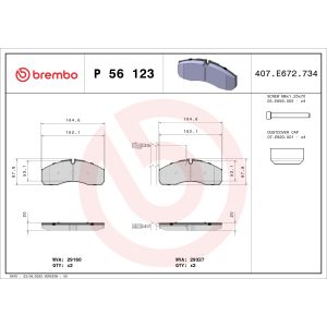 Levyjarrun jarrupalasarja BREMBO P 56 123