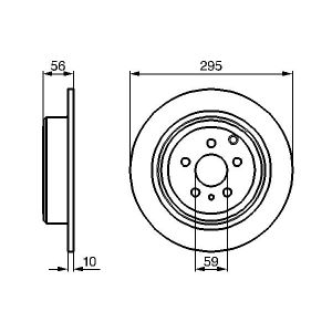 Disque de frein BOSCH 0 986 478 435