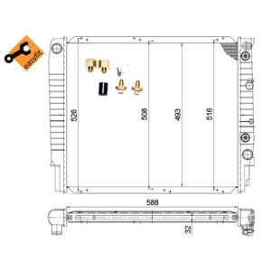 Kühler, Motorkühlung EASY FIT NRF 53998