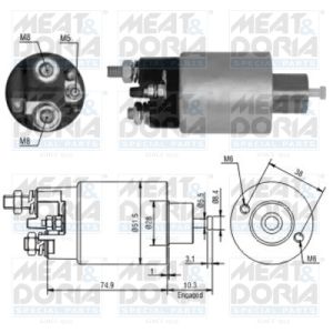 Interruptor solenoide, motor de arranque MEAT & DORIA 46099