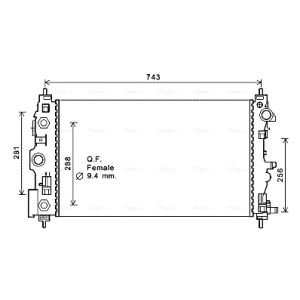 Motorkühler AVA COOLING CT2046