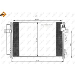 Condensator, airconditioning NRF 35630