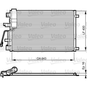 A/C-kondensor VALEO 814010