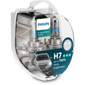 Glühlampe Halogen PHILIPS H7 X-tremeVision Pro150 12V/55W, 2 Stück