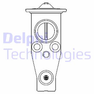 Válvula de expansión, aire acondicionado DELPHI CB1017V
