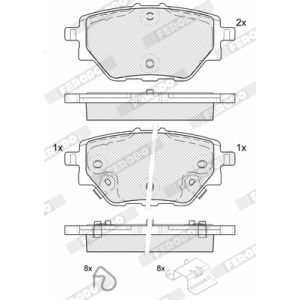 Bremsbelagsatz FERODO FDB5125
