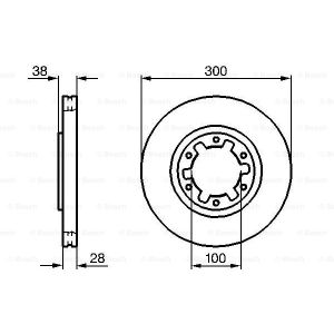 Bremsscheibe BOSCH 0 986 479 031 vorne, belüftet, 1 Stück