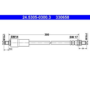 Bremsschlauch ATE 24.5305-0300.3
