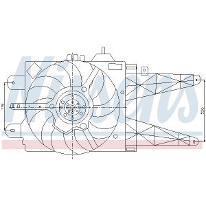 Ventilador, refrigeración de motor NISSENS 85158