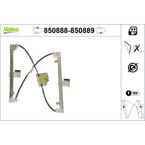 Regulador de janelas VALEO 850888