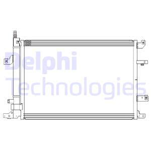 Kondensator, Klimaanlage DELPHI CF20316