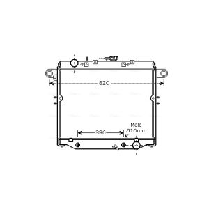 Motorradiateur  AVA COOLING TO2378
