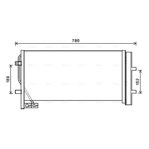 A/C-kondensor AVA COOLING AI5382D