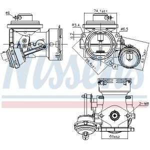 Valvola EGR NISSENS 98300