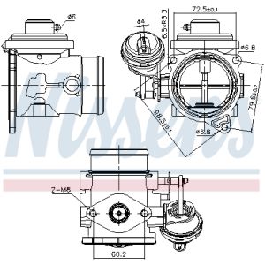 AGR-Ventil NISSENS 98301