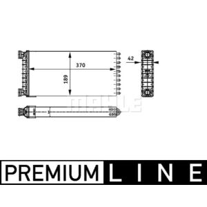 Warmtewisselaar, interieur verwarming MAHLE AH 130 000P