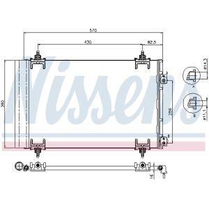 Condensator, airconditioning NISSENS 94826