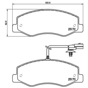 Jarrupalasarja, levyjarru PRIME LINE BREMBO P 68 061