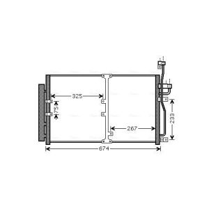 Condenseur (climatisation) AVA COOLING OL5425D