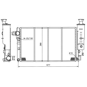 Radiador, refrigeración de motor EASY FIT NRF 50400