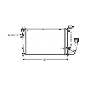 Raffreddatore motore AVA COOLING PEA2142