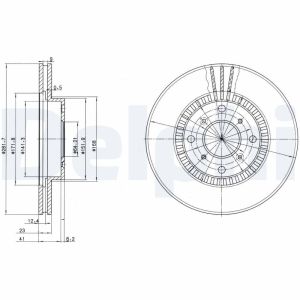 Disco de freno DELPHI BG2815
