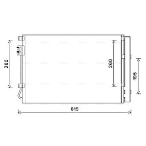 A/C-kondensor AVA COOLING KA5207D
