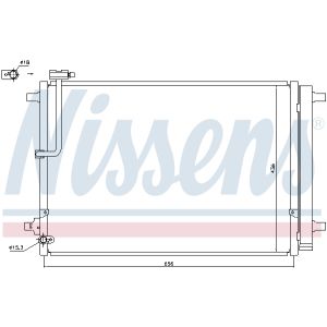 Condensador, aire acondicionado NISSENS 940329