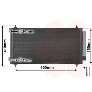 Condensator, airconditioning VAN WEZEL 09005271