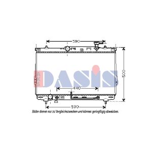 Motorradiateur  AKS DASIS 510034N