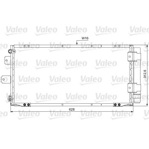 Lauhdutin, ilmastointilaite VALEO 814037