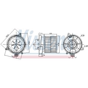 Ventilador de habitáculo NISSENS 87311