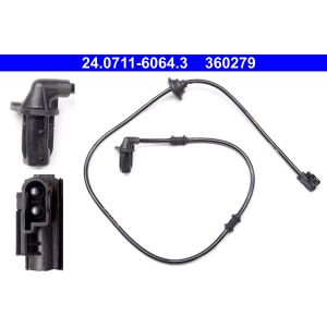 Sensor do ABS, dianteiro/traseiro, esquerdo/direito  ATE 24.0711-6064.3