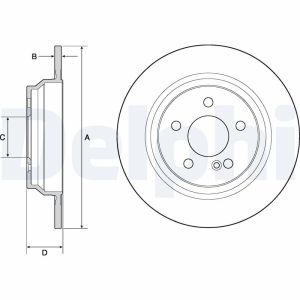 Bremsscheibe DELPHI BG4686C