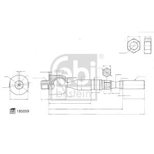 Junta axial, barra de direção FEBI BILSTEIN 185059