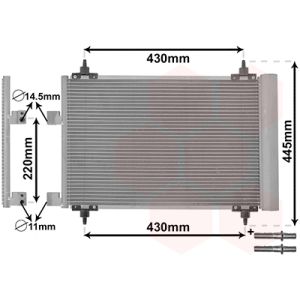 Condenseur (climatisation) VAN WEZEL 40005215