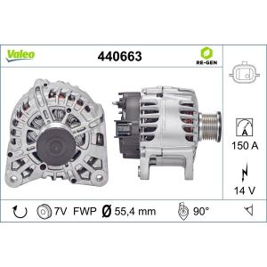 Drehstromgenerator VALEO 440663