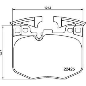 Bremsbelagsatz BREMBO P 06 099, Vorne