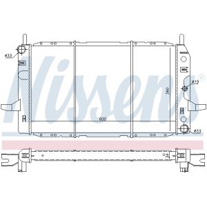 Radiator, motorkoeling NISSENS 62224